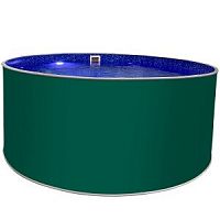 Круглый бассейн ЛАГУНА 2,5 х 1,25 м (мятно-зелёный RAL 6029)